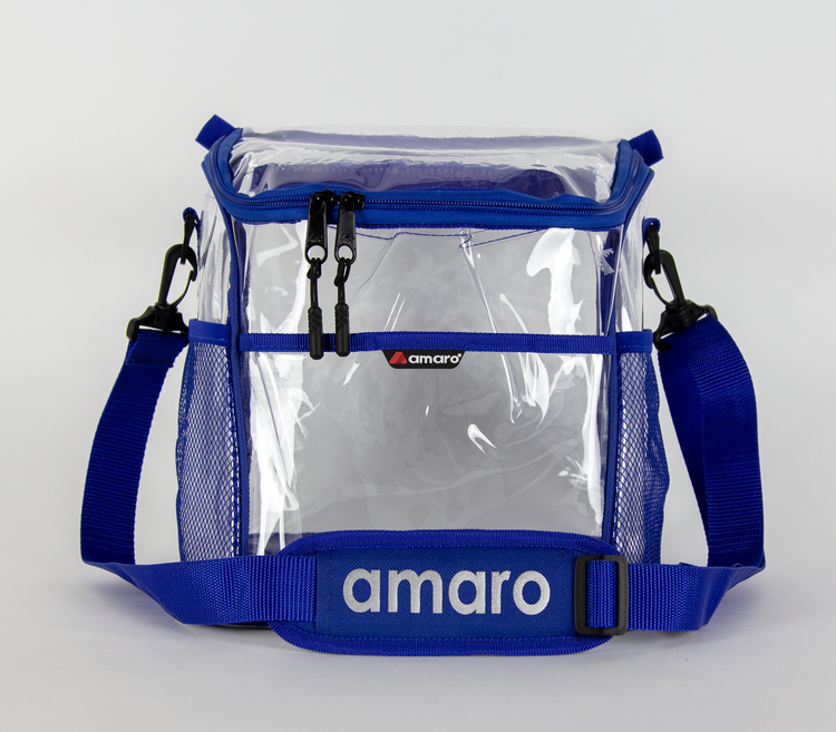 V.2 Amaro Delux 0.5mm Clear Lunch Bag for Adult With Removable insert - 9"W x 11"H x 10.5"L, (LARGE)