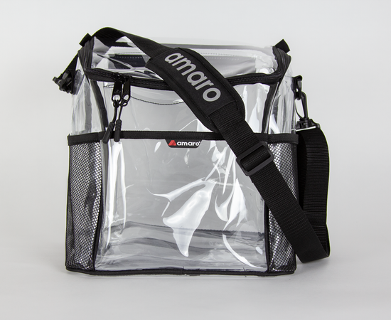 Amaro Clear Lunch Bag with Adjustable Strap & Removable Storage Insert