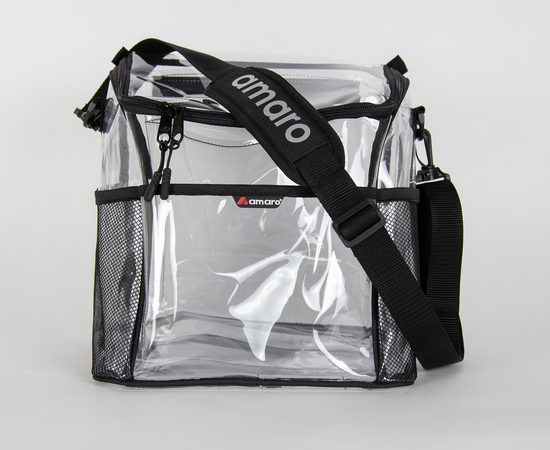 Amaro Clear Lunch Bag with Adjustable Strap Removable