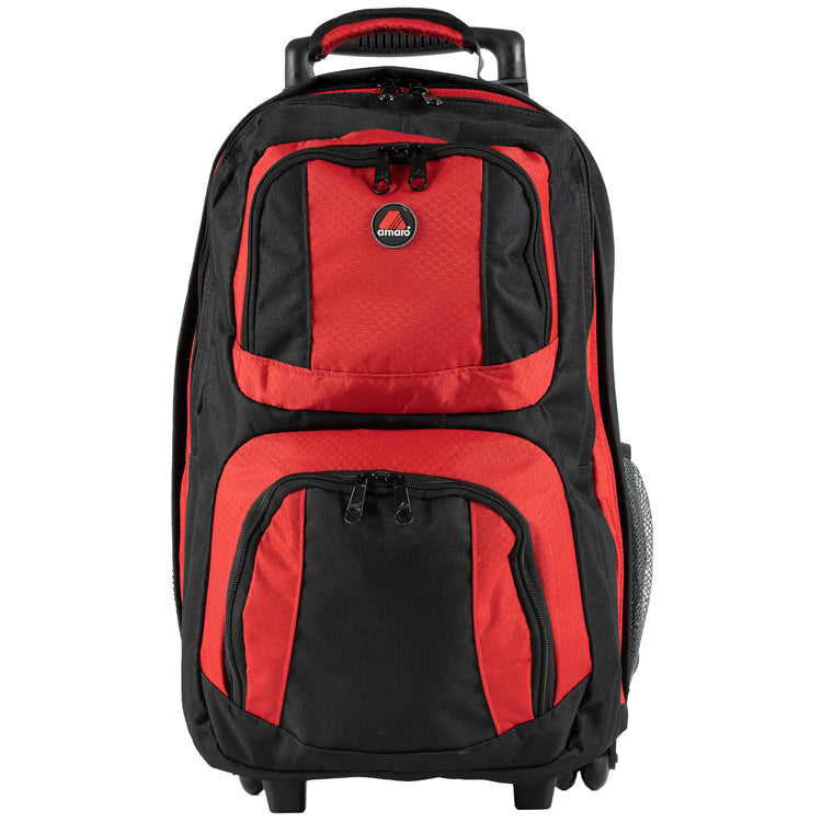 Amaro Merit Rolling Backpack | School Bags With Wheels | Wheel Bag For School