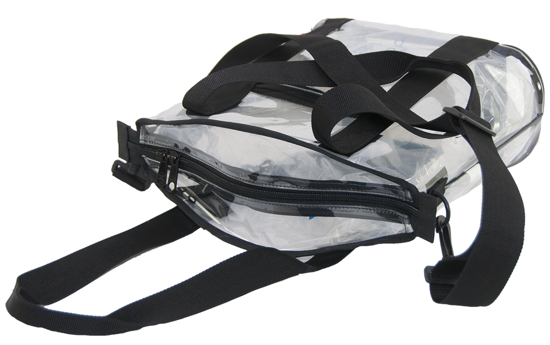 Amaro Premium Stadium Clear Tote Bag (Large) 15.5" x 14" x 5.5"